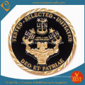 Promotion Enamel Challenge Coin with Gold Plate